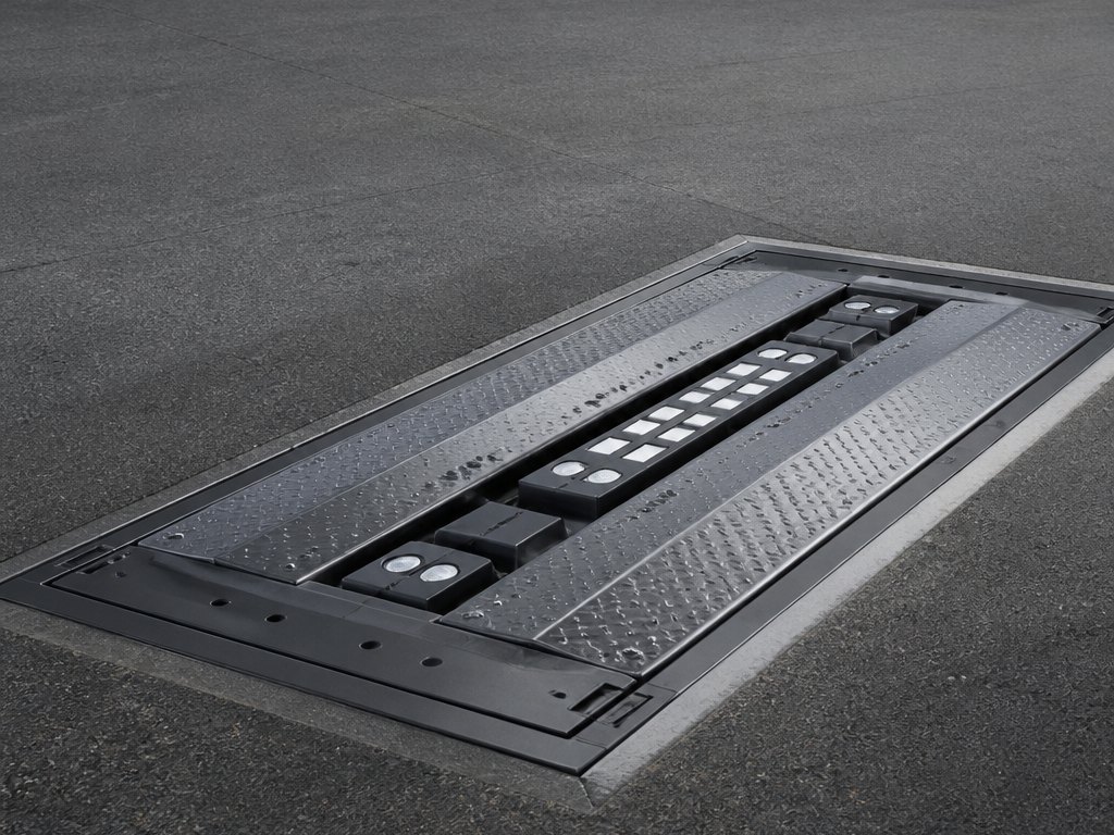 Low-profile under-vehicle scanning ramp