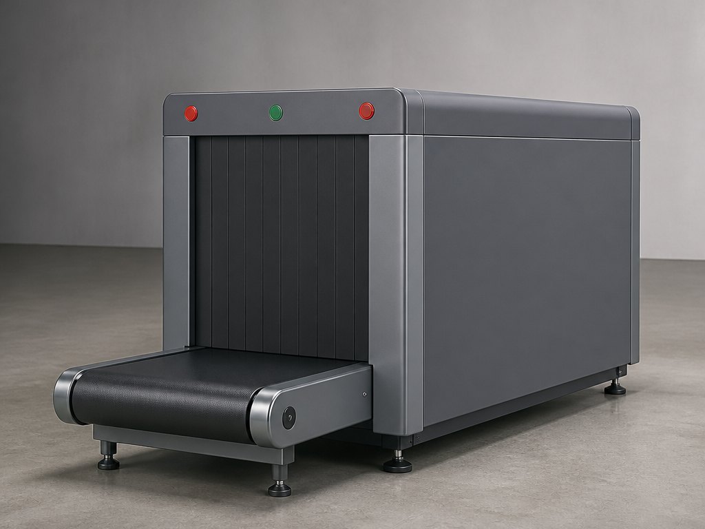 Compact conveyor baggage scanner