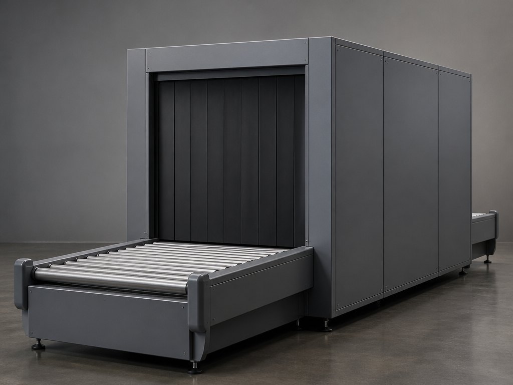Pallet infeed conveyor and scanning tunnel